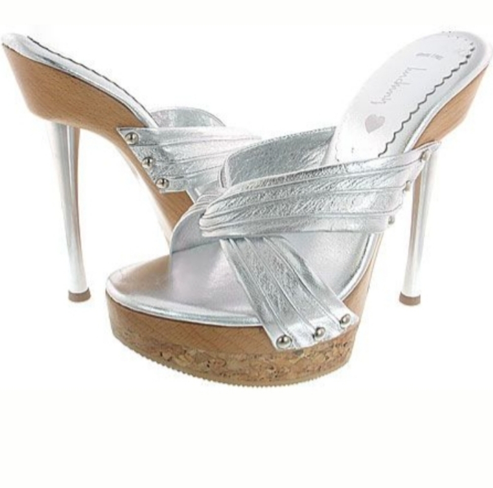 Wooden sexy platforms needle heel